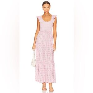 LOVESHACKFANCY CHESSIE ROSE PATCH DRESS